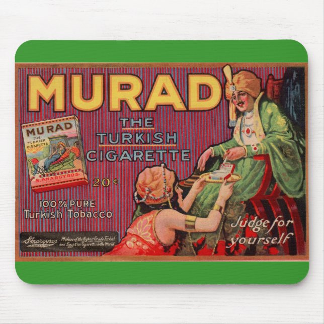 1919 Murad cigarettes ad Mouse Mat (Front)