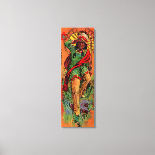 1919 Native American Indian illustration Canvas Print
