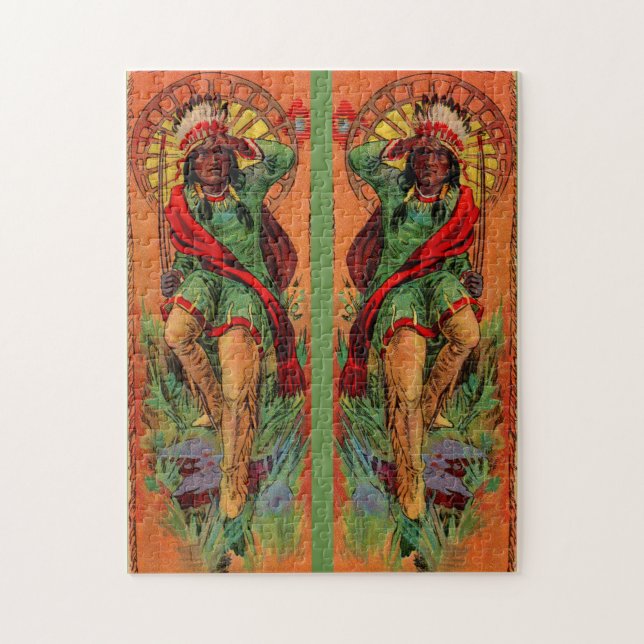1919 Native American Indian illustration Jigsaw Puzzle (Vertical)