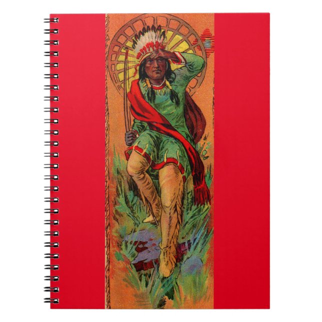 1919 Native American Indian illustration Notebook (Front)