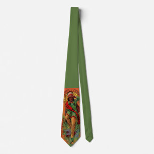 1919 Native American Indian illustration Tie