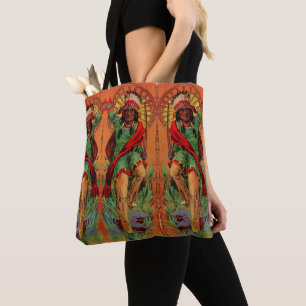 1919 Native American Indian illustration Tote Bag