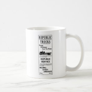1919 Republic Trucks illustration Coffee Mug