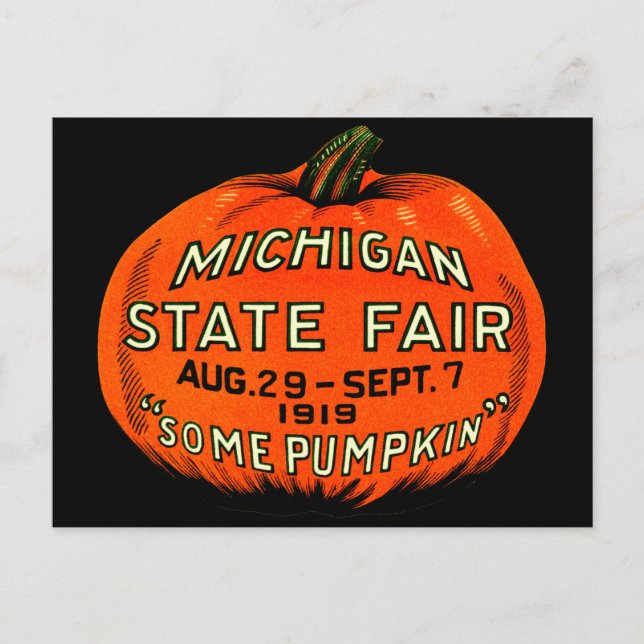 1919 Some Pumpkin! Postcard (Front)