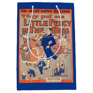 1919 They Put Our Little Percy in the Brig Medium Gift Bag