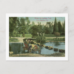 1919 Winter, Eastlake Park, Los Angeles Vintage Postcard