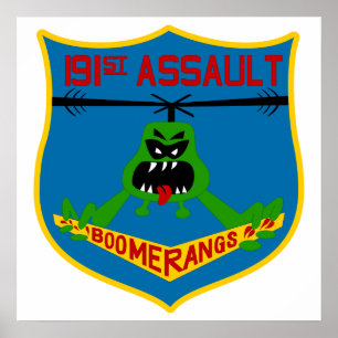 191st AHC Boomerangs Patch-only Poster