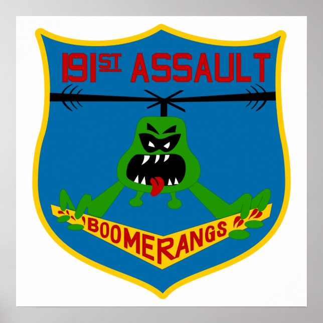 191st AHC Boomerangs Patch-only Poster (Front)