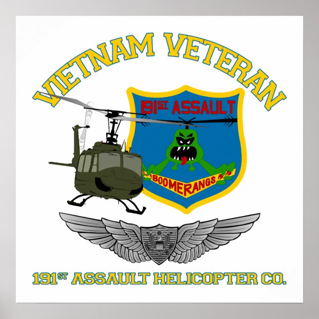 191st AHC - Crew Wings Poster (Front)