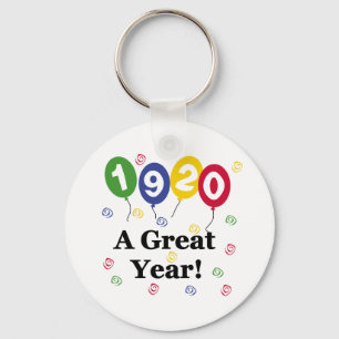 1920 A Great Year Birthday Key Ring