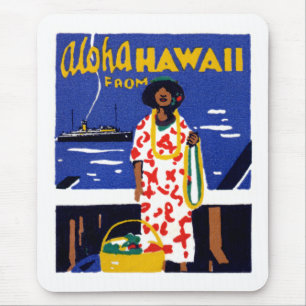 1920 Aloha from Hawaii Mouse Mat