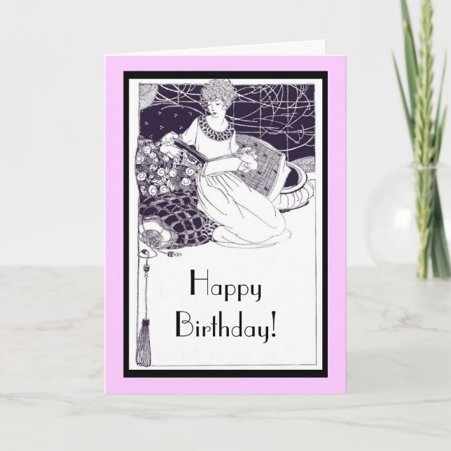 1920 Art Deco Birthday Card (Front)