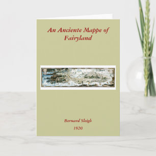 1920 Classic Fairyland Imaginary Map Holiday Card