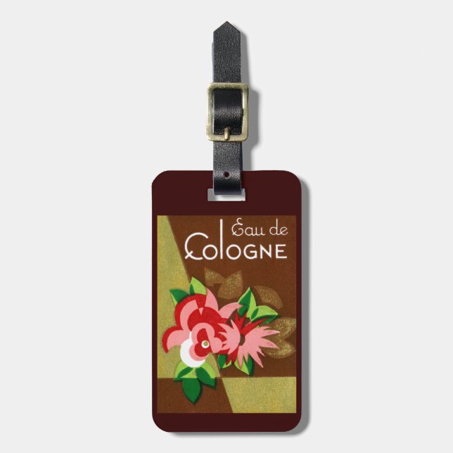1920 Eau de Cologne perfume Luggage Tag (Front Vertical)
