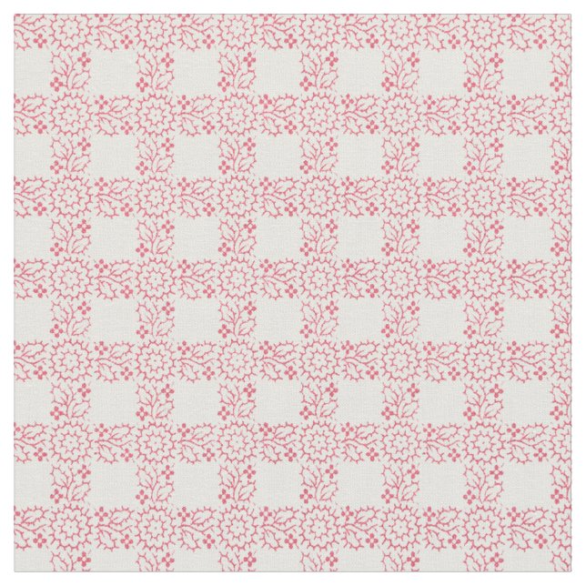 1920 Floral Grid Fabric (Close Up)