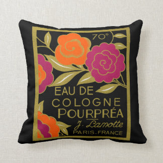 1920 French Eau de Cologne Pourprea perfume Cushion