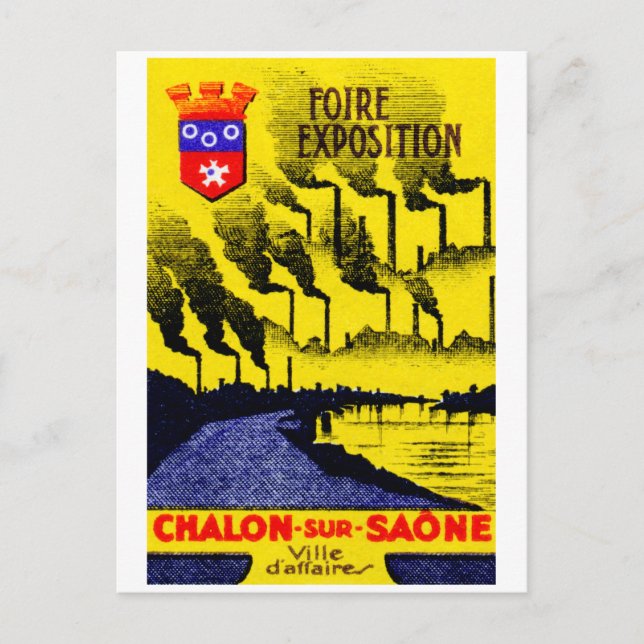 1920 French Industrial Expo Postcard (Front)