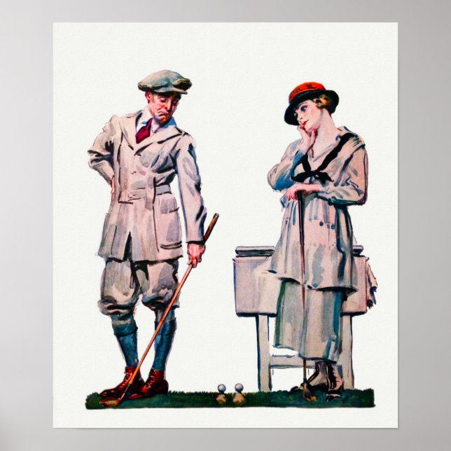 1920 Golf Watercolor Print (Front)