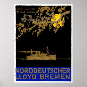 1920 Ocean Liner Poster