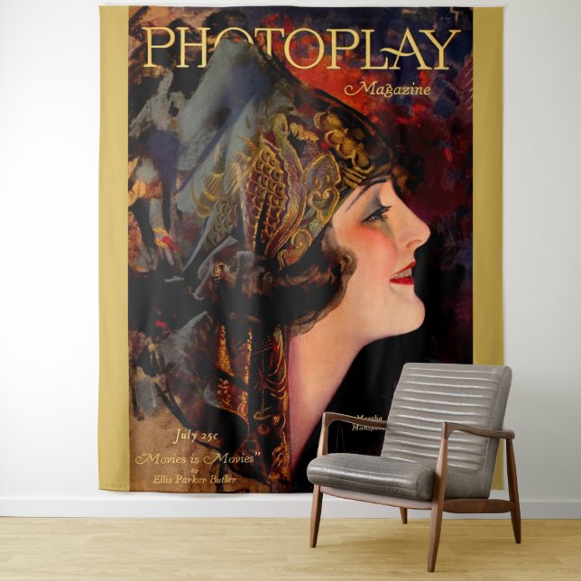 1920 Photoplay magazine cover Tapestry (In Situ)