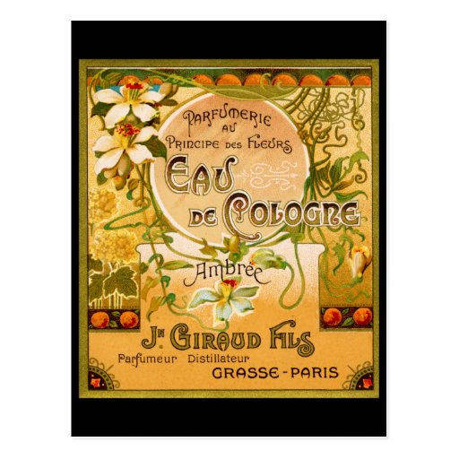 Image of 1920 Principe des Fleurs perfume Postcard