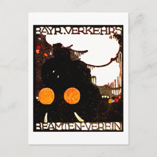 1920 Railroad Poster Postcard