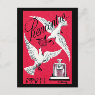 1920 Rencontre Perfume Postcard