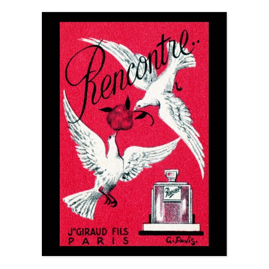 1920 Rencontre Perfume Postcard