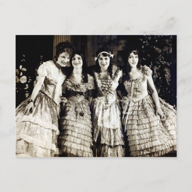 1920 Smiling Girlfriends Postcard (Front)