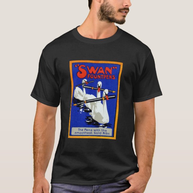 1920 Swan Fountain Pens T-Shirt (Front)