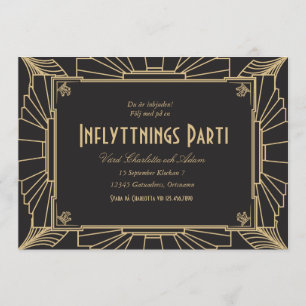 1920-teman inflyttningsfest inbjudan invitation