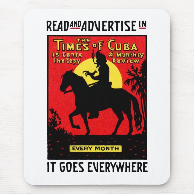 1920 The Times of Cuba Mouse Mat (Front)
