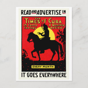 1920 The Times of Cuba Postcard