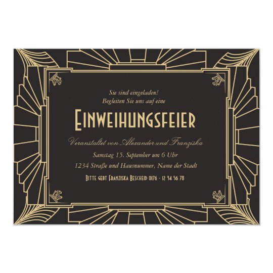 1920 Unter Dem Motto Einweihungsparty Einladung Invitation Zazzle Co Uk