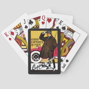 1920 Vintage Men's Clothing Playing Cards