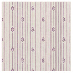 1920 Violet Stripes with Flowers Fabric