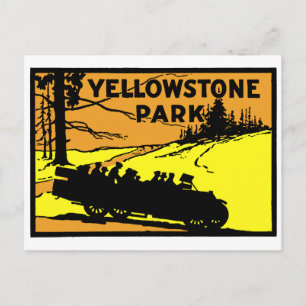 1920 Yellowstone Park Postcard