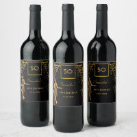 1920's 50th Birthday party black gold art deco