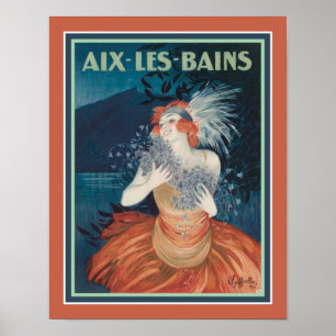 1920's Aix-Les-Bains Deco Resort Ad Poster