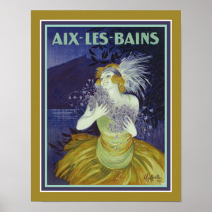 1920's Aix-Les-Bains Deco Resort Ad Poster