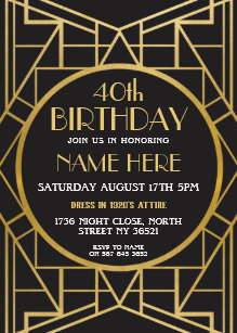 great gatsby party invitations announcements zazzle uk
