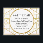 1920s Art Deco Gatsby Save The Date Wedding Invite<br><div class="desc">Personalise the template to create your perfect invite View our Zazzle store for our full selection of designs: https://www.zazzle.co.uk/neonblooms?rf=238213803558726188</div>