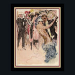 1920's Art Deco Jazz/Dancers Poster<br><div class="desc">Art Deco,  Roaring Twenties,  Jazz/Dancers Print 11x14 shown here. Available in other sizes including 16x20.</div>