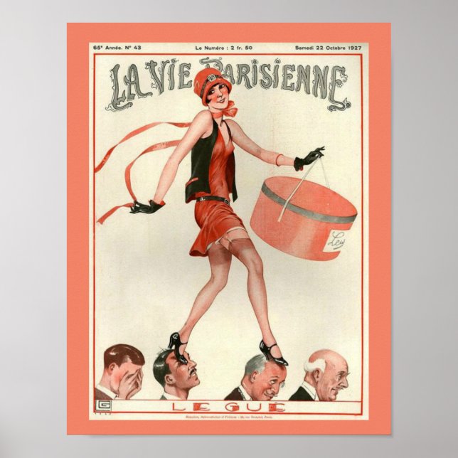 1920's Art Deco La Vie Parisienne Poster (Front)
