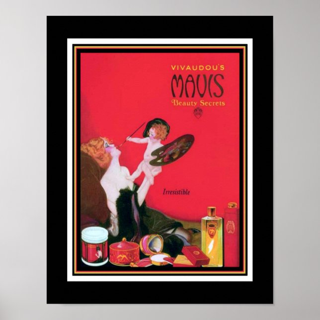 1920's Art Deco Mavis Perfume Ad Poster (Front)