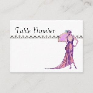 1920's Art Deco Table Number Cards