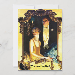 1920s Art Nouveau Custom Formal Invitation