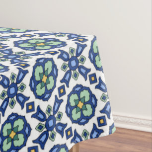 1920s Catalina Island Tile Design Tablecloth