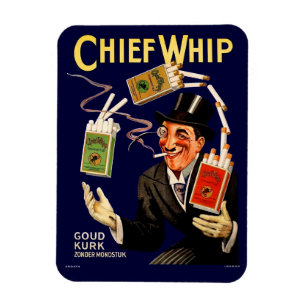 1920s Chief Whip cigarettes ad Magnet