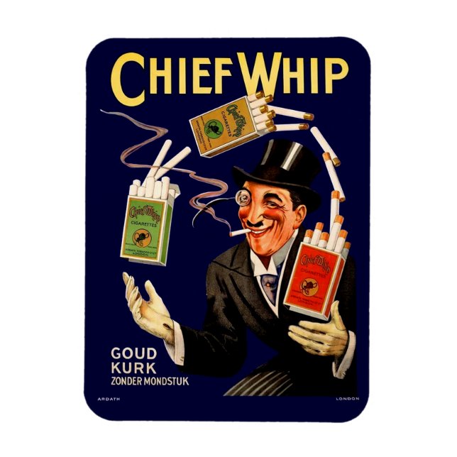 1920s Chief Whip cigarettes ad Magnet (Vertical)